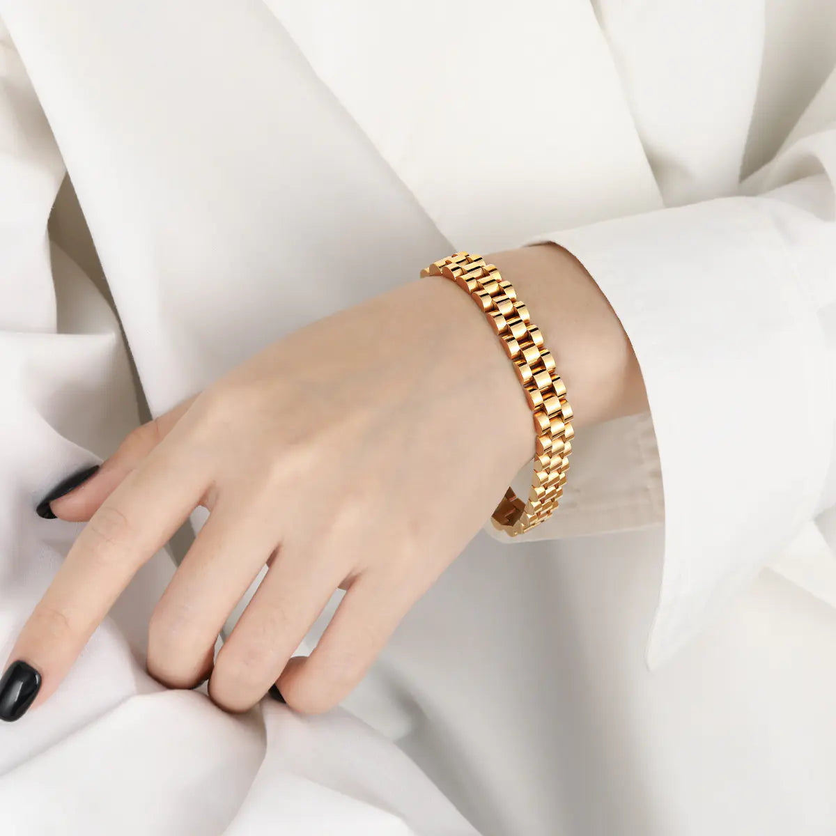 Cuban Chain Watch Bracelet - Woman