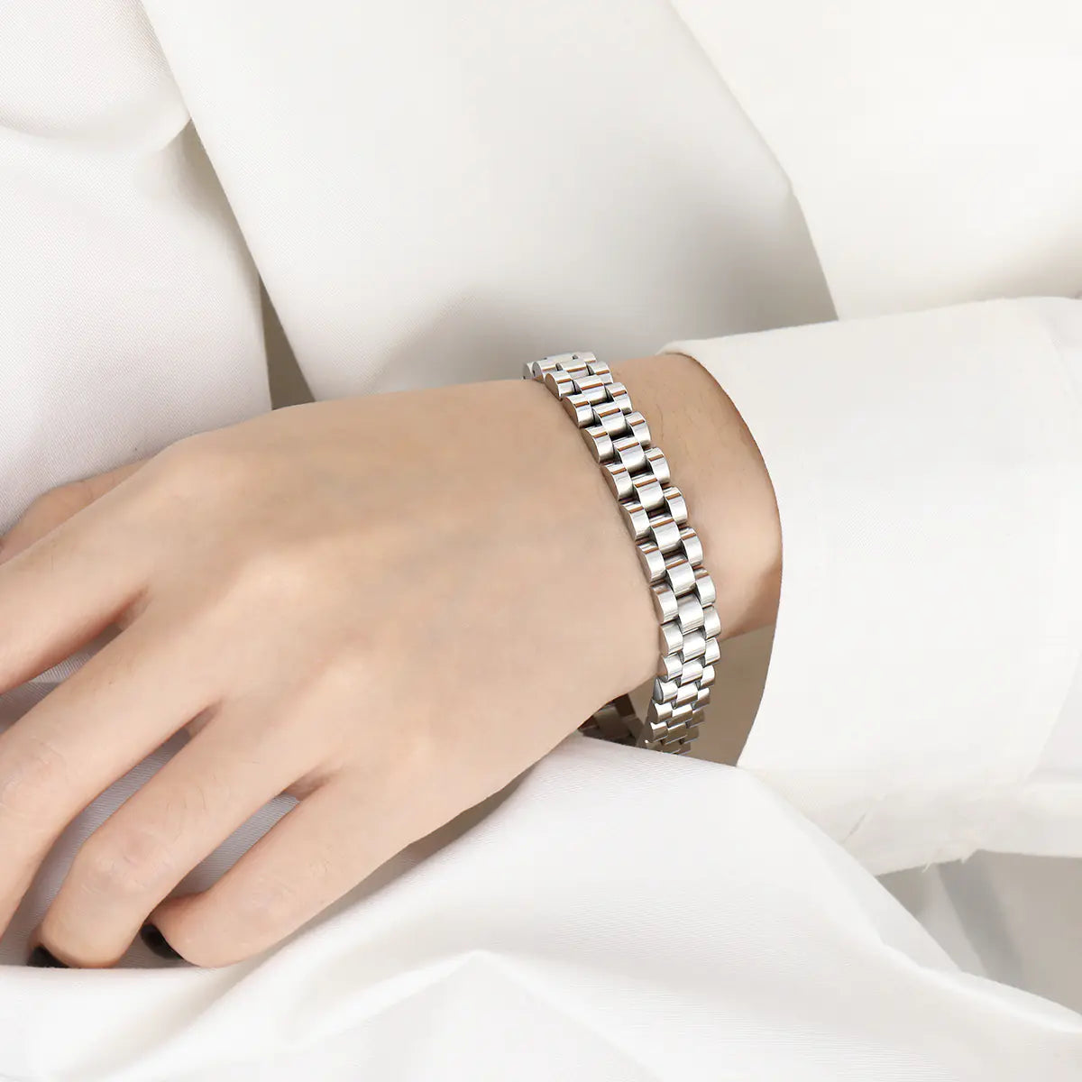 Cuban Chain Watch Bracelet - Woman